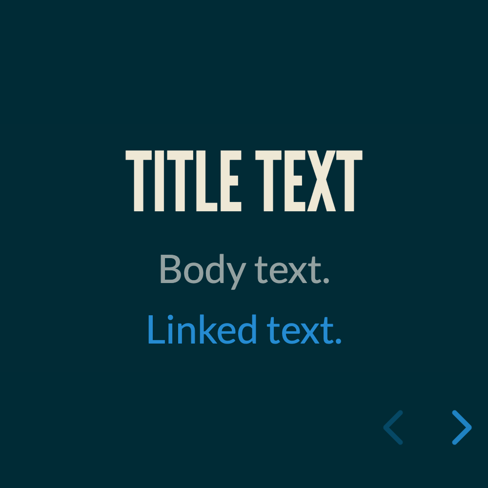 Dark blue background, thick grey text, blue links