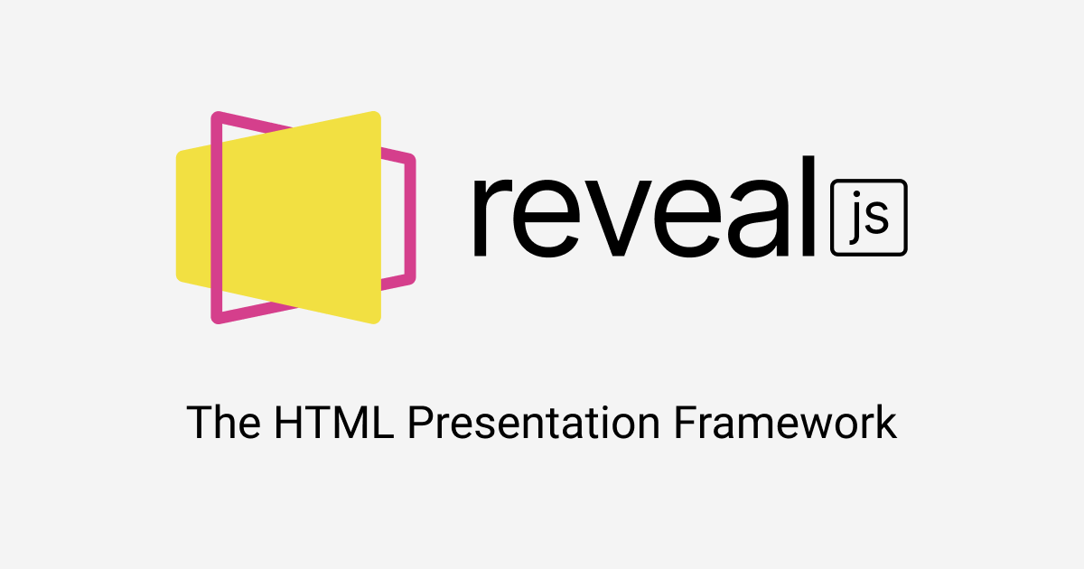 The HTML presentation framework | reveal.js